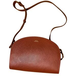 A.P.C. Brown Crossbody Bag with Minimalist Design